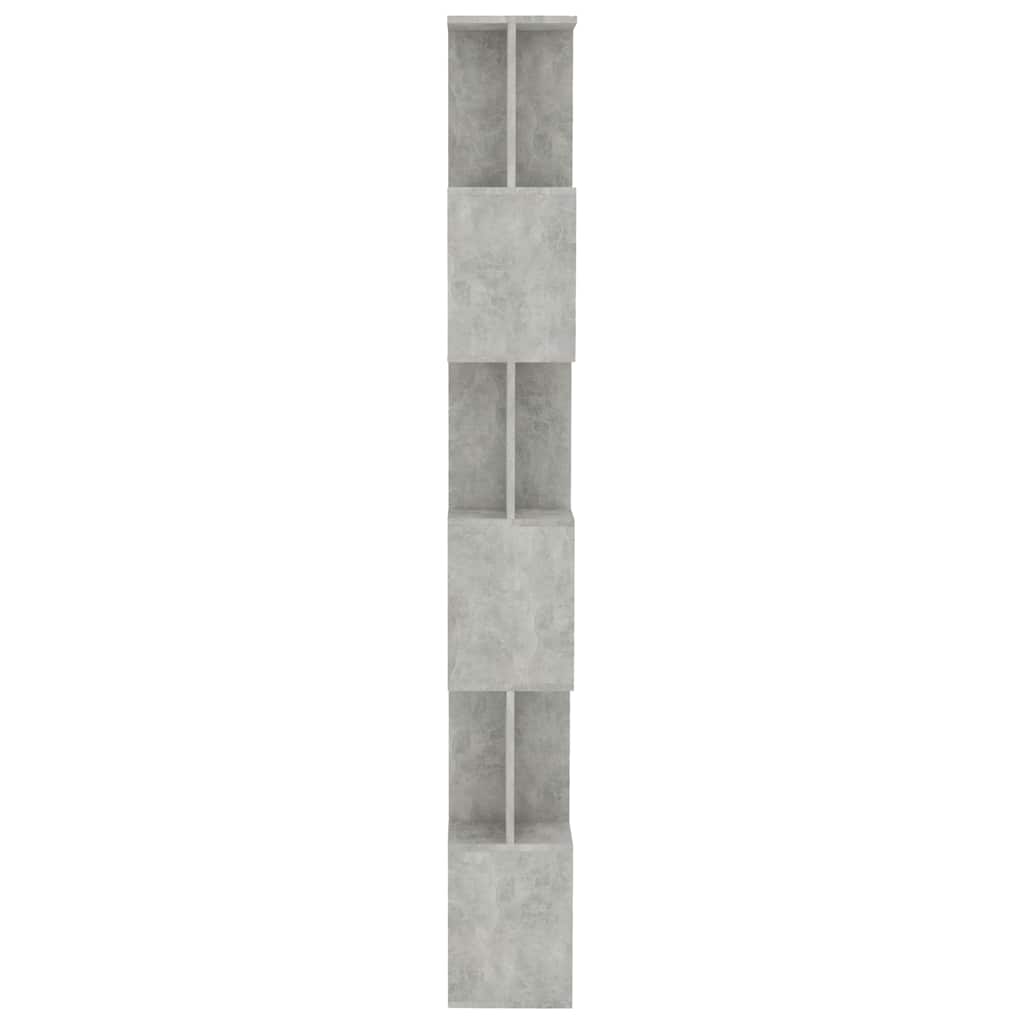 Ormarić za knjige / pregrada boja betona 80x24x192 cm drveni