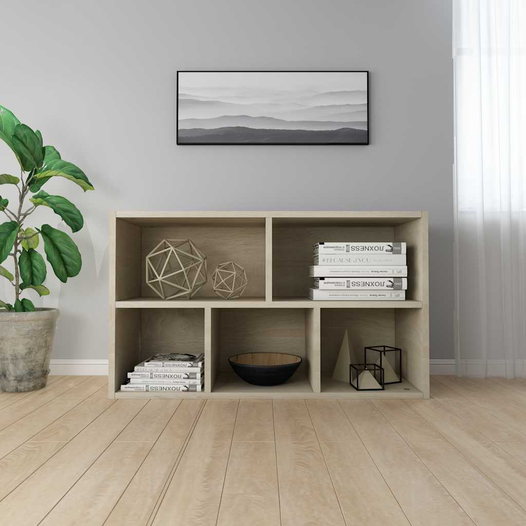Ormarić za knjige / komoda boja hrasta 50 x 25 x 80 cm drveni
