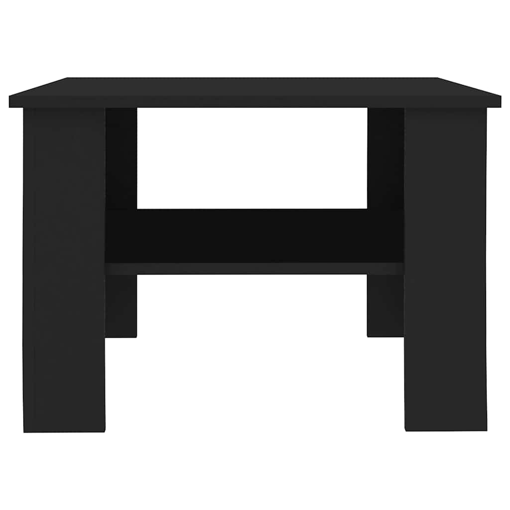 Stolić za kavu crni 60 x 60 x 42 cm od konstruiranog drva