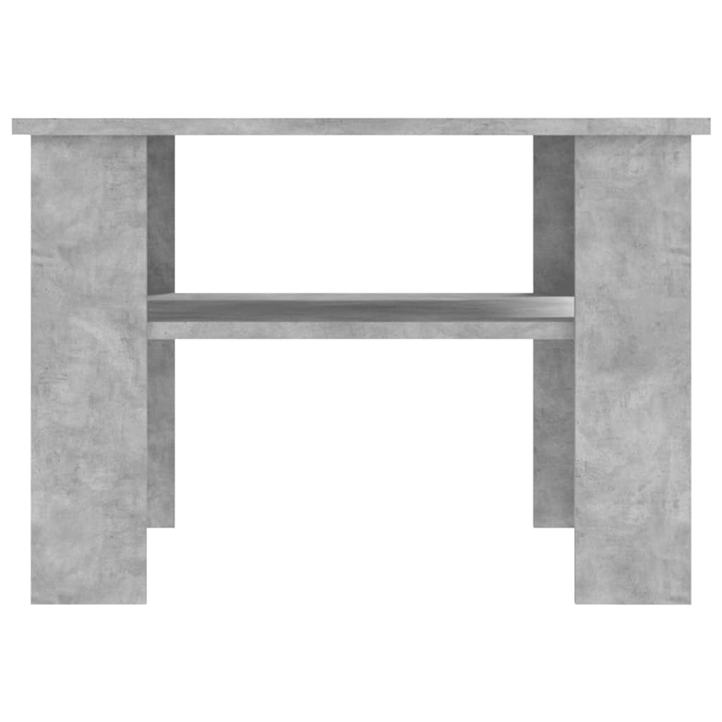 Stolić za kavu siva boja betona 60x60x42 cm konstruirano drvo