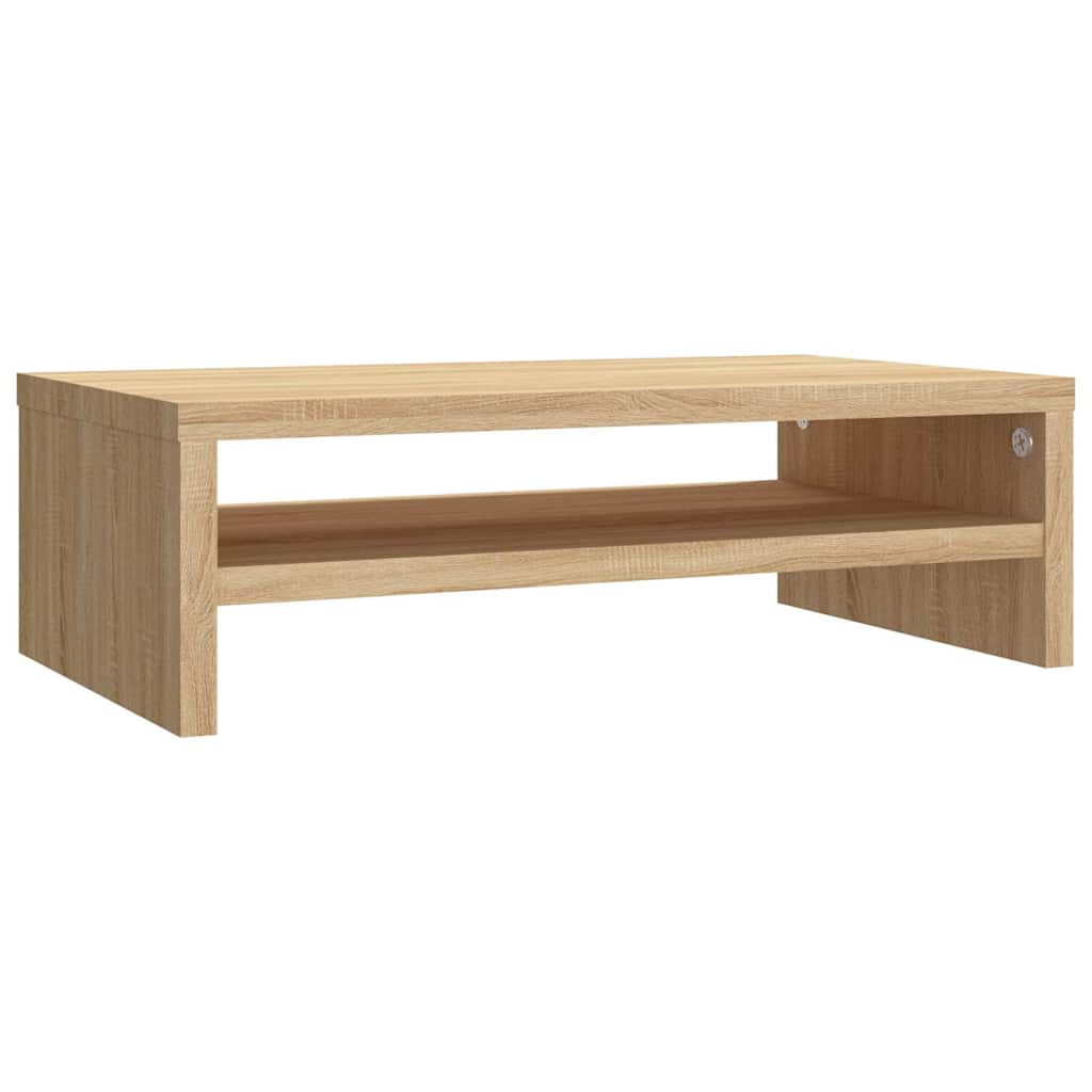 Stalak za monitor boja hrasta 42 x 24 x 13 cm konstruirano drvo