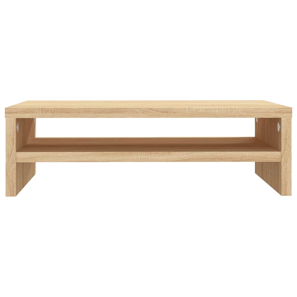 Stalak za monitor boja hrasta 42 x 24 x 13 cm konstruirano drvo