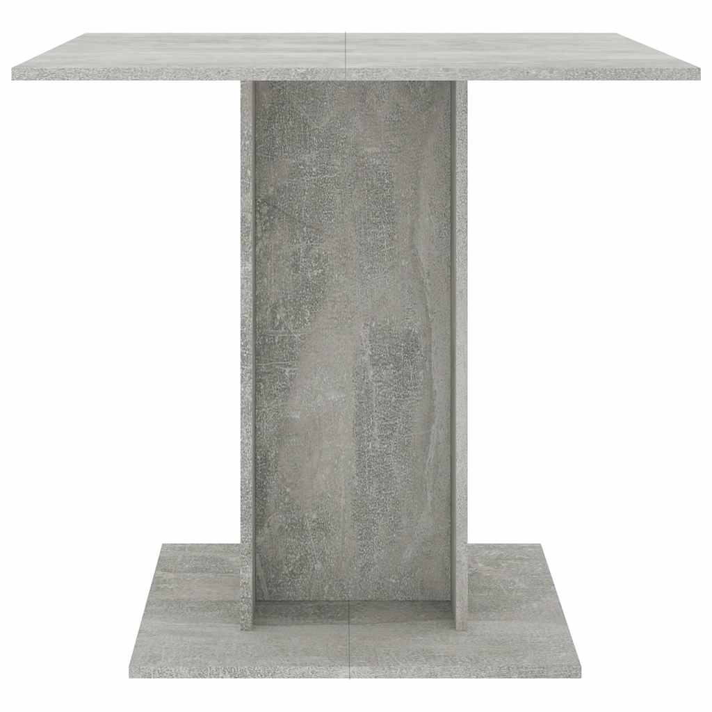 Blagovaonski stol boja betona 80 x 80 x 75 cm konstruirano drvo