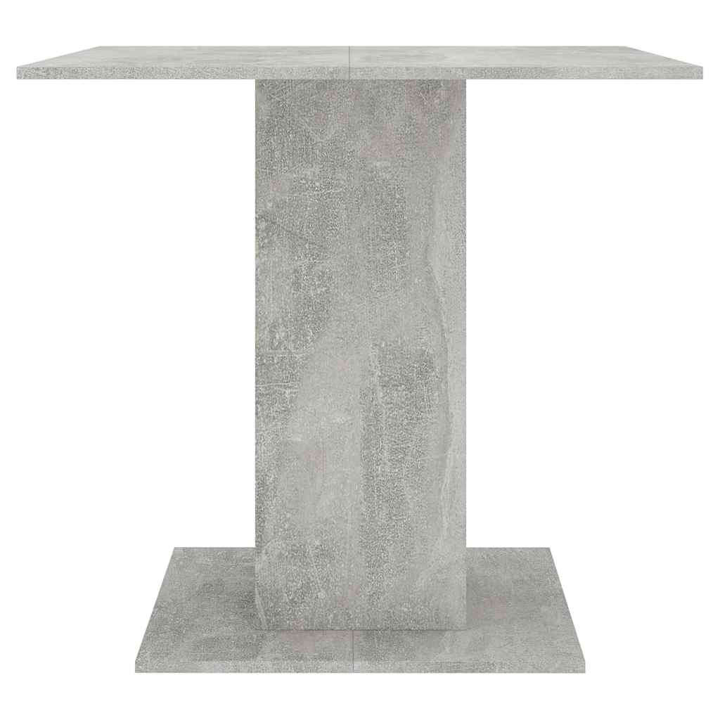 Blagovaonski stol boja betona 80 x 80 x 75 cm konstruirano drvo