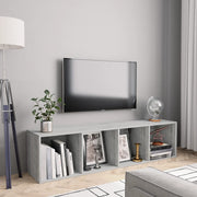 Ormarić za knjige/TV siva boja betona 143 x 30 x 36 cm