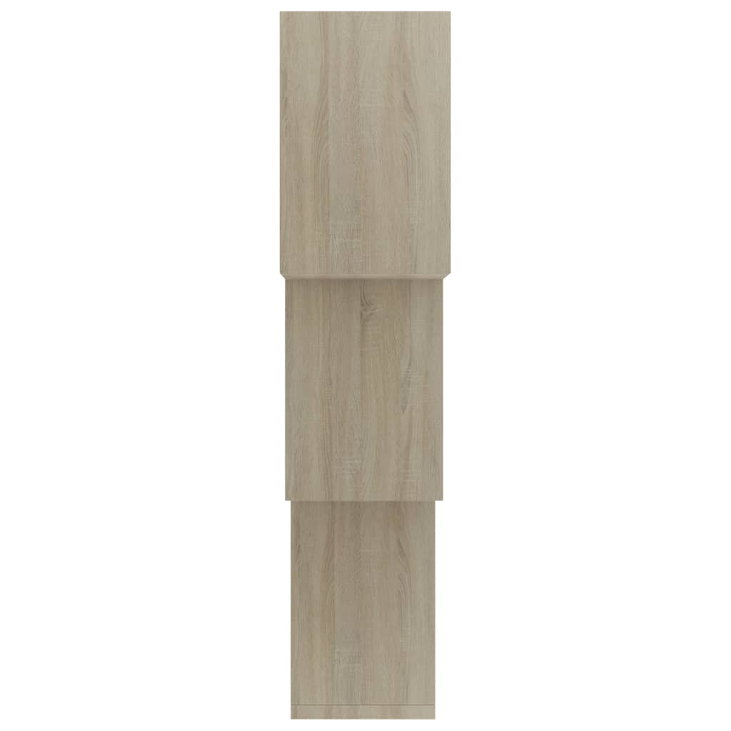 Kockaste zidne police boja hrasta sonome 68x15x68 cm iverica