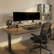 Stalak za monitor bijeli 100 x 24 x 13 cm konstruirano drvo