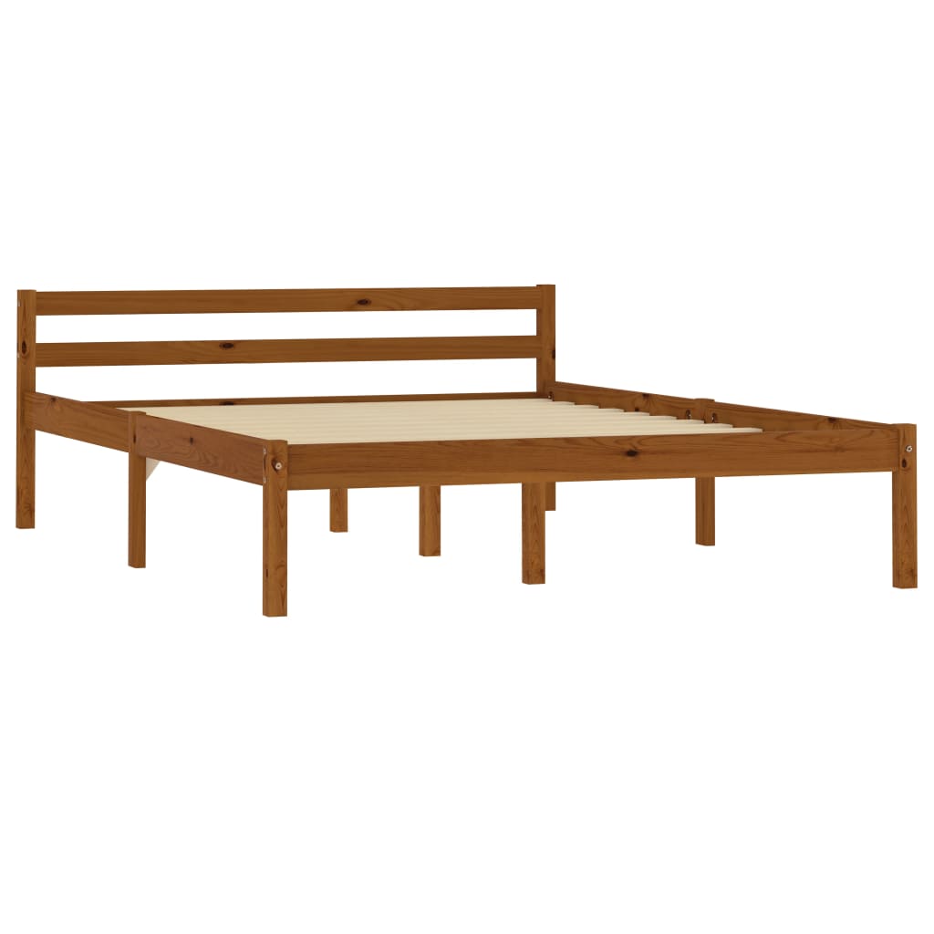 Okvir za krevet od masivne borovine boja meda 120 x 200 cm
