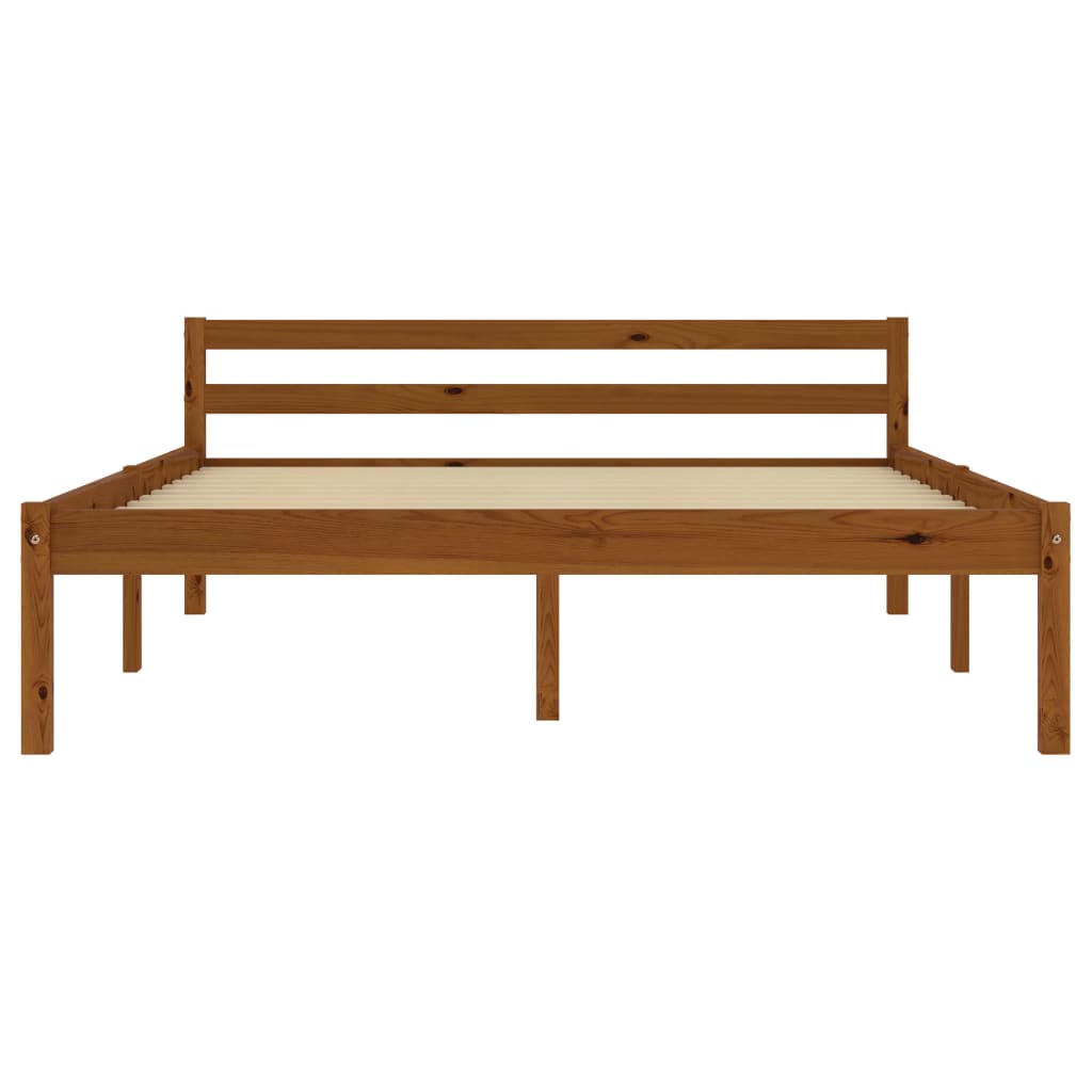 Okvir za krevet od masivne borovine boja meda 120 x 200 cm
