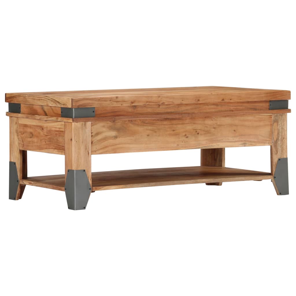 Stolić za kavu od masivnog bagremovog drva 110 x 52 x 45 cm