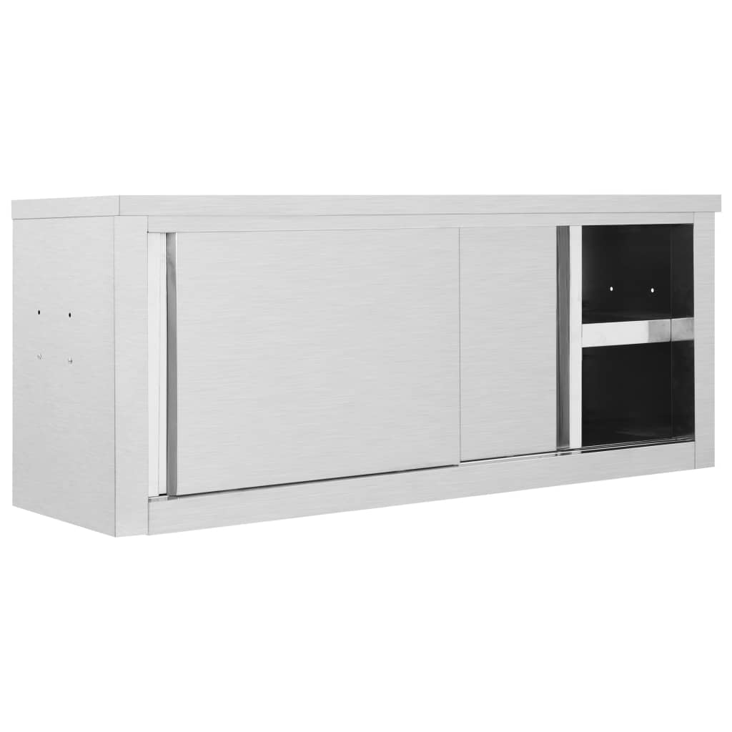 Kuhinjski zidni ormarić s kliznim vratima čelični 120x40x50 cm