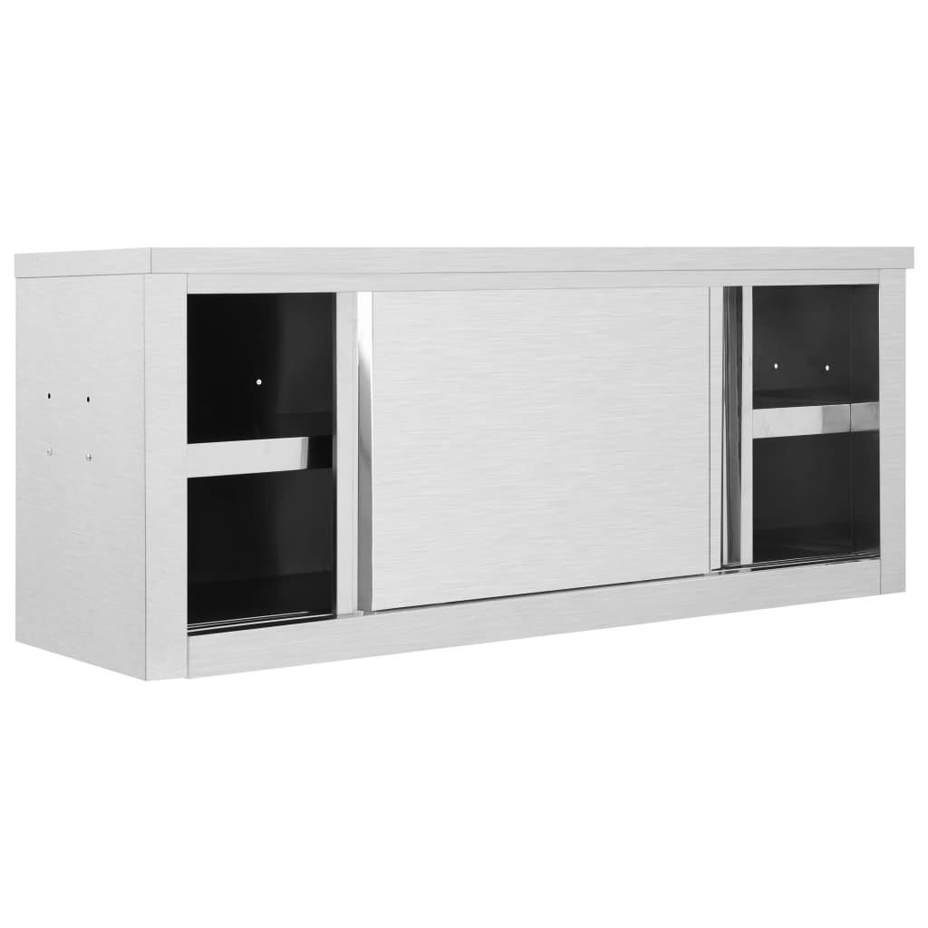 Kuhinjski zidni ormarić s kliznim vratima čelični 120x40x50 cm