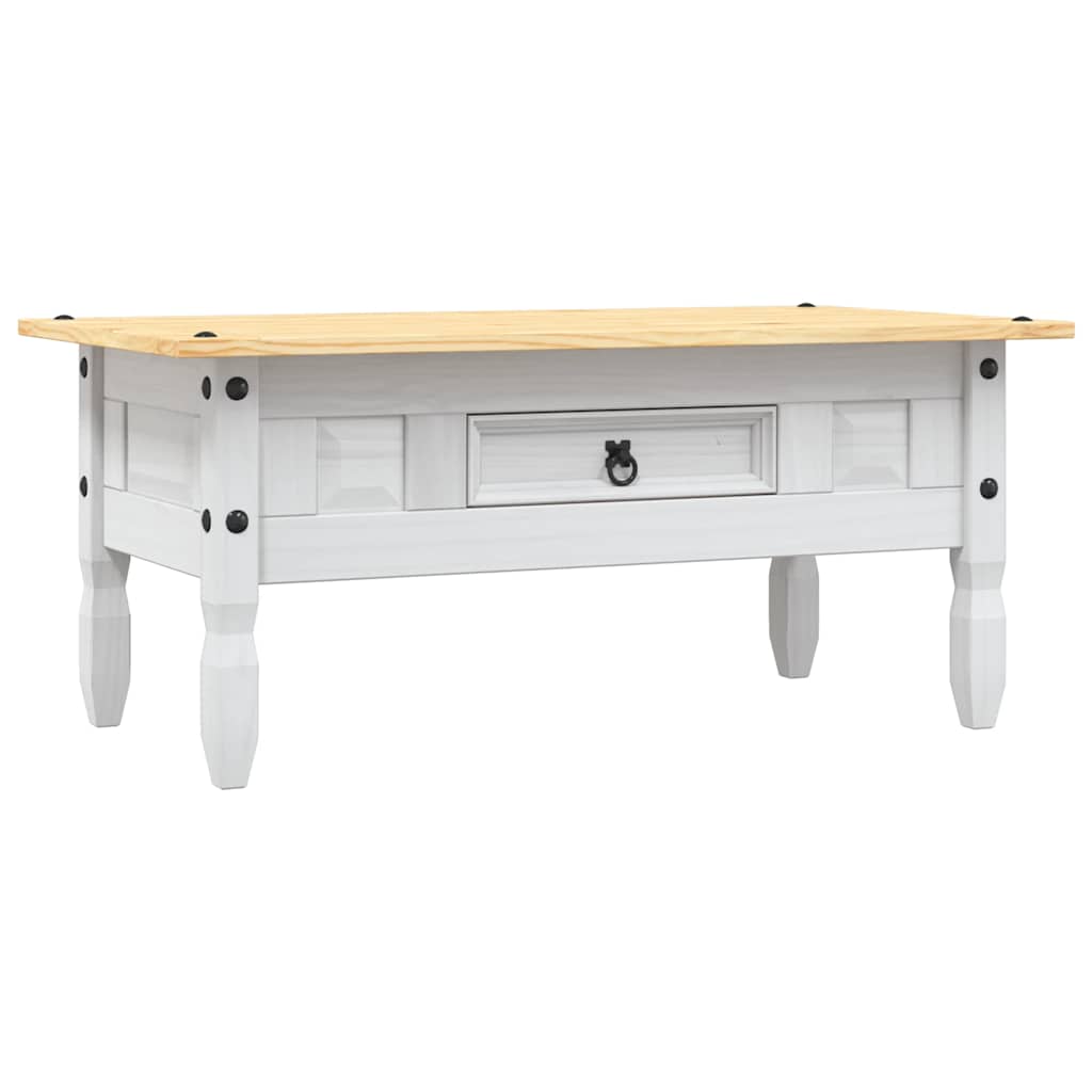 Stolić za kavu od borovine asortiman Corona bijeli 100x55x44 cm