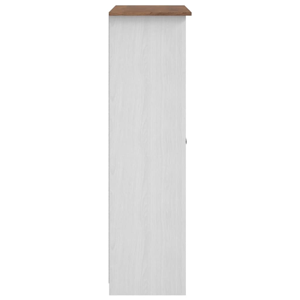Ormar od borovine s 3 vrata bijeli 118 x 50 x 171,5 cm Panama
