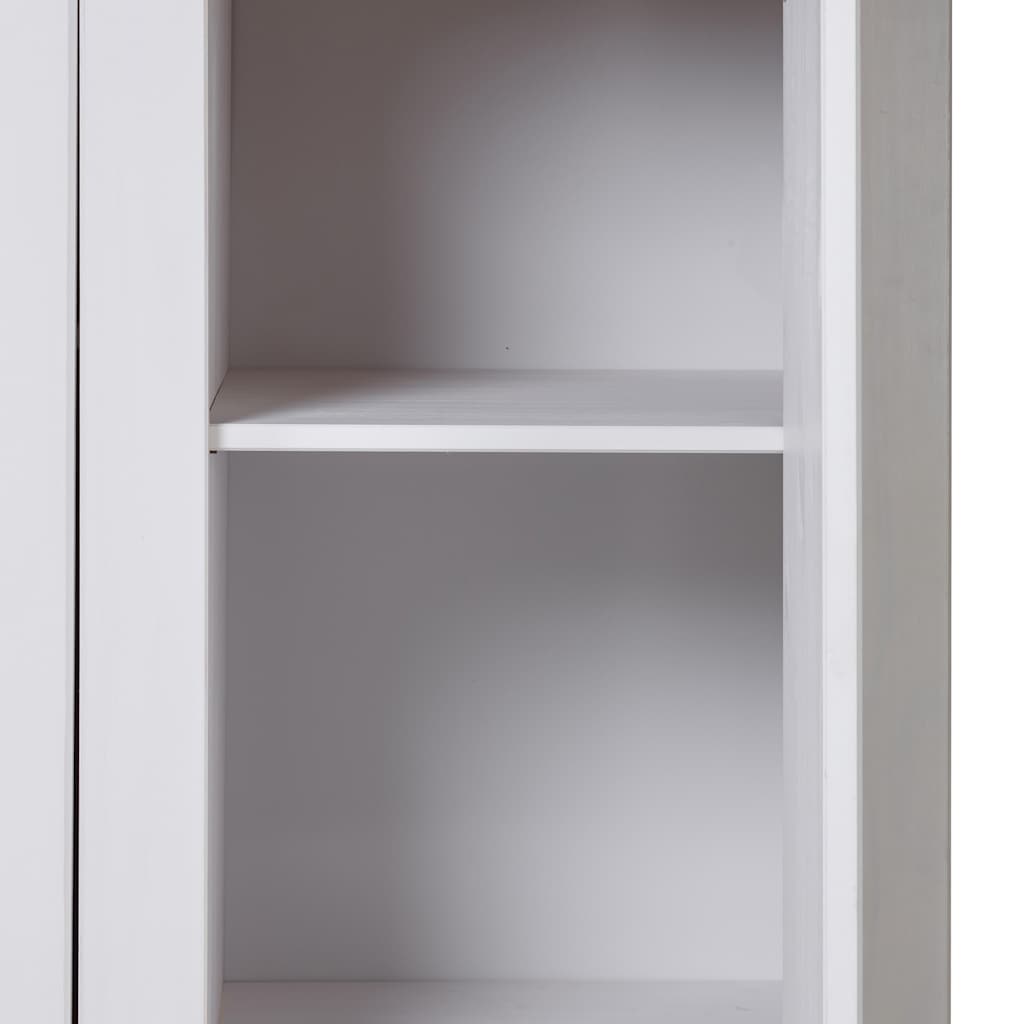 Ormar od borovine s 3 vrata bijeli 118 x 50 x 171,5 cm Panama
