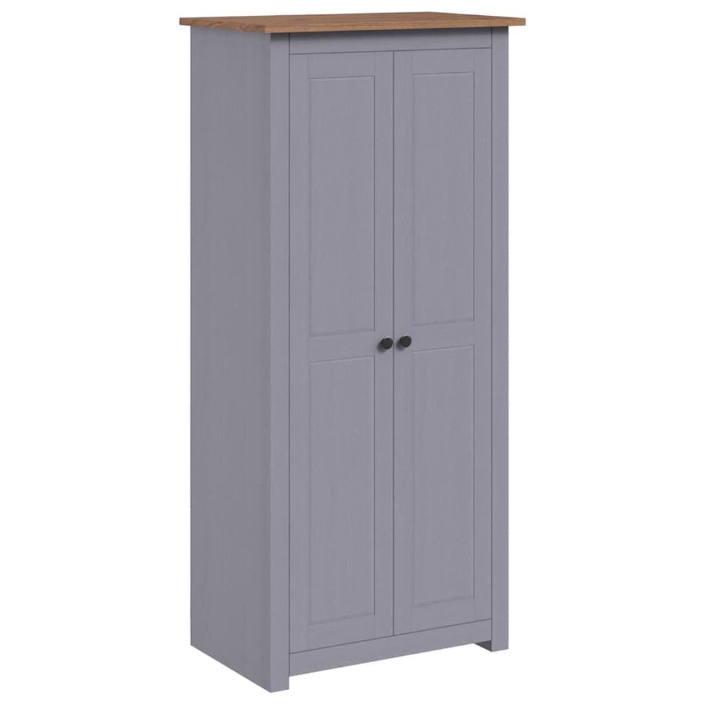 Ormar od masivne borovine sivi 80x50x171,5 cm asortiman Panama