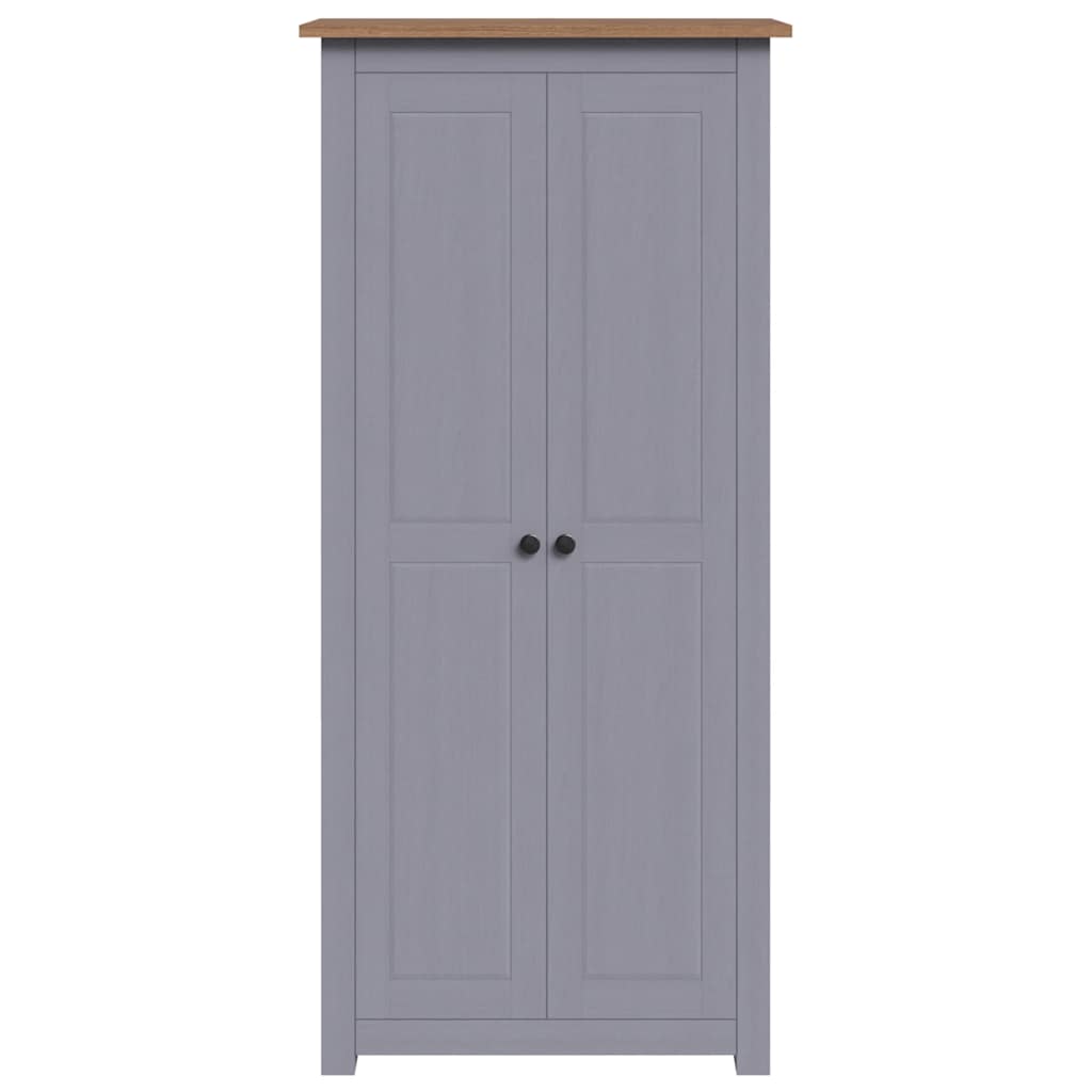 Ormar od masivne borovine sivi 80x50x171,5 cm asortiman Panama