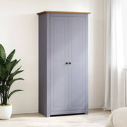 Ormar od masivne borovine sivi 80x50x171,5 cm asortiman Panama