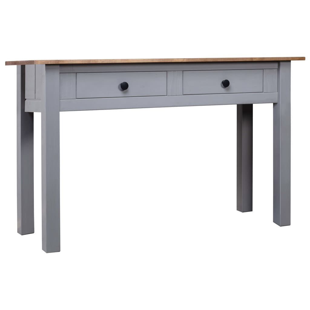 Konzolni stol od borovine sivi 110x40x72 cm asortiman Panama