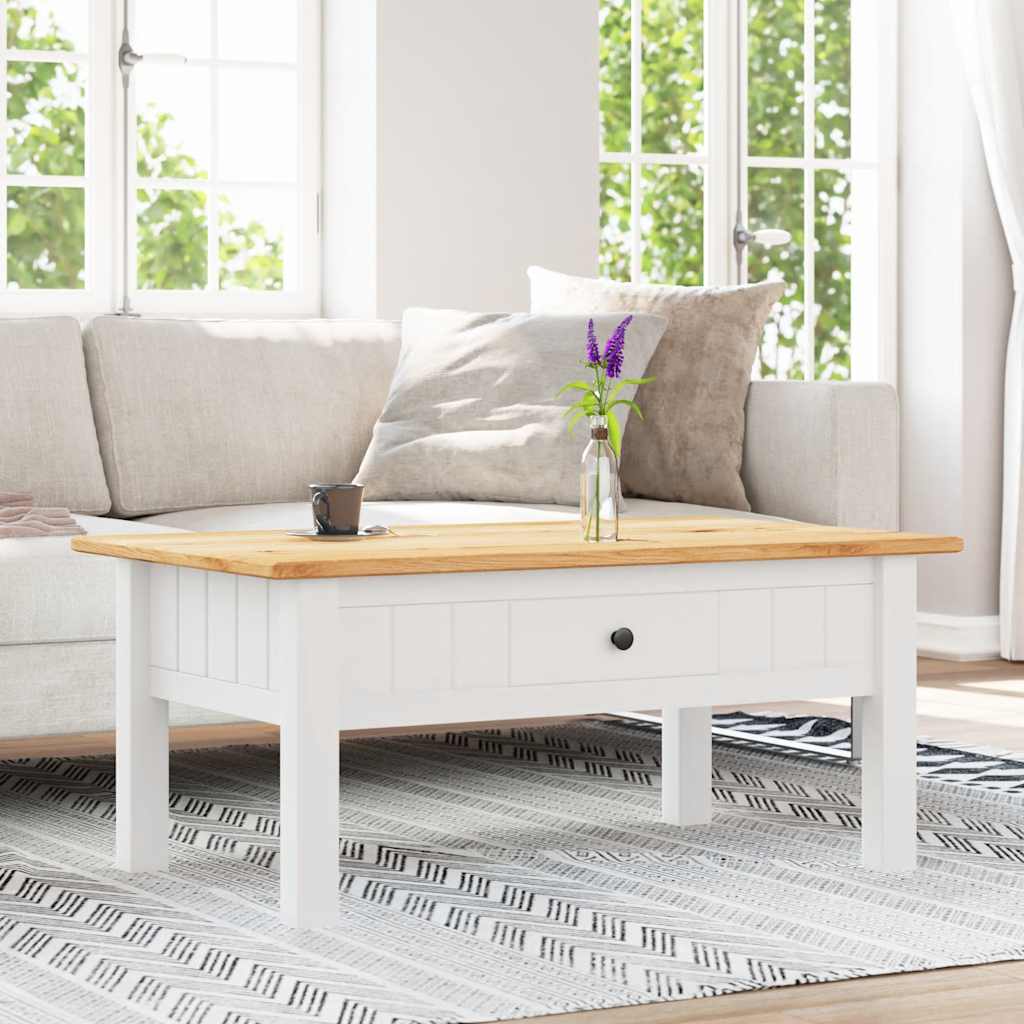 Stolić za kavu od borovine bijeli 100x60x43,5 cm asortiman Panama