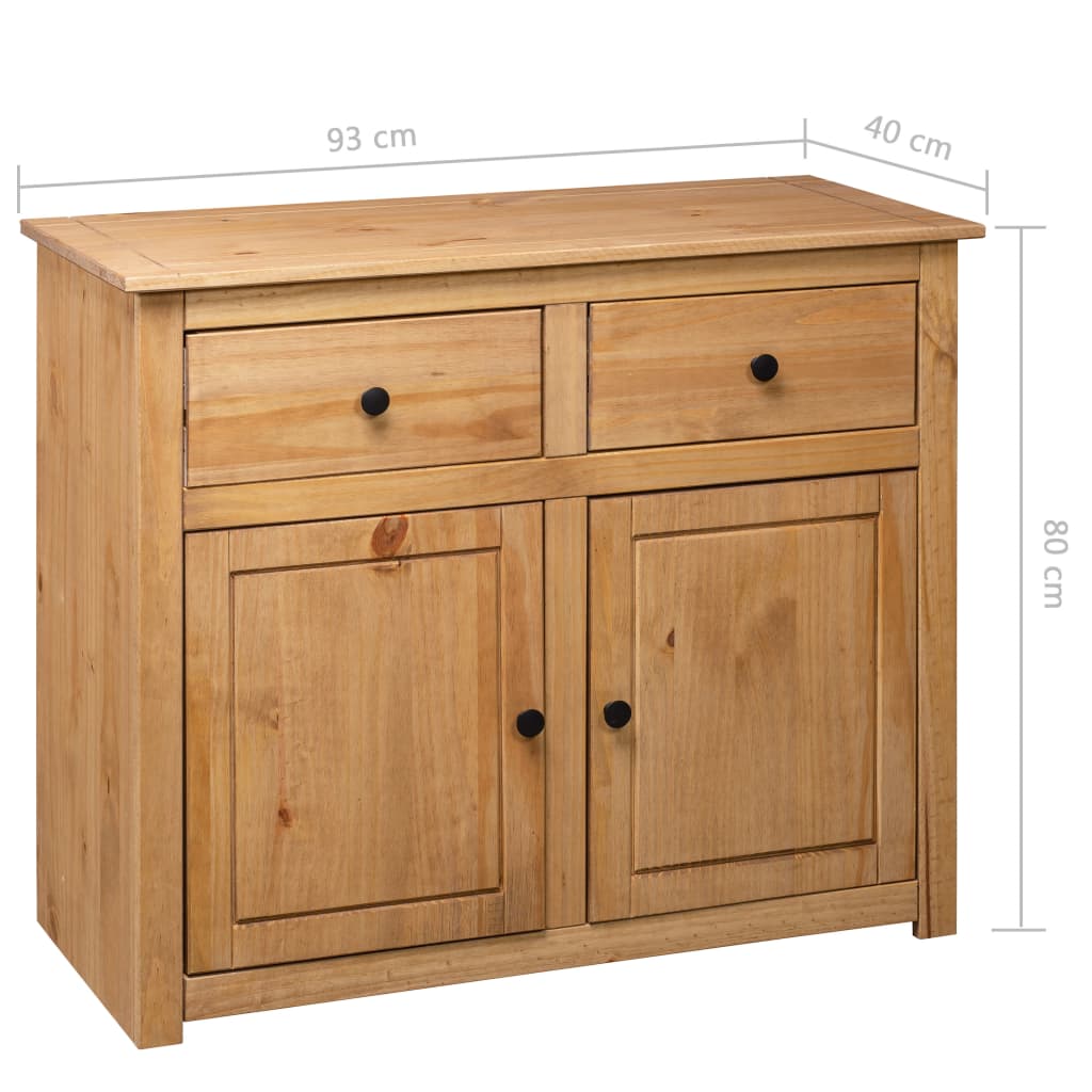 Komoda od masivne borovine 93 x 40 x 80 cm asortiman Panama