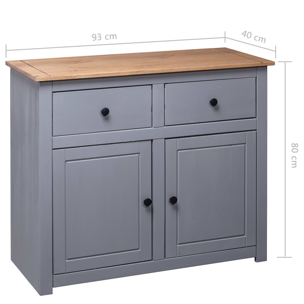 Komoda od masivne borovine 93 x 40 x 80 cm asortiman Panama