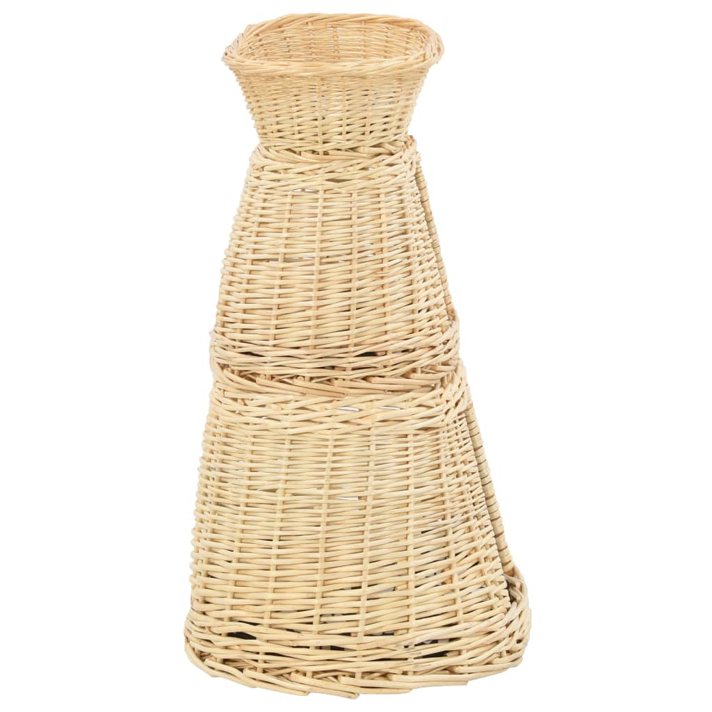 3-dijelni set košare za mačke s jastucima 47x34x60 cm prirodna vrba