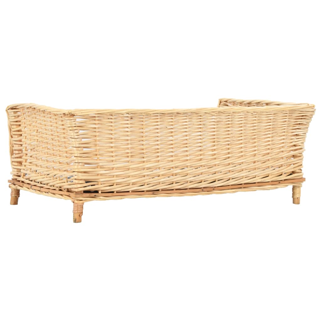 Košara za pse s jastukom 90 x 54 x 35 cm od prirodne vrbe
