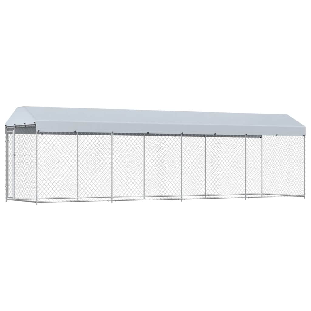 Vanjski kavez za pse s krovom 760 x 190 x 225 m
