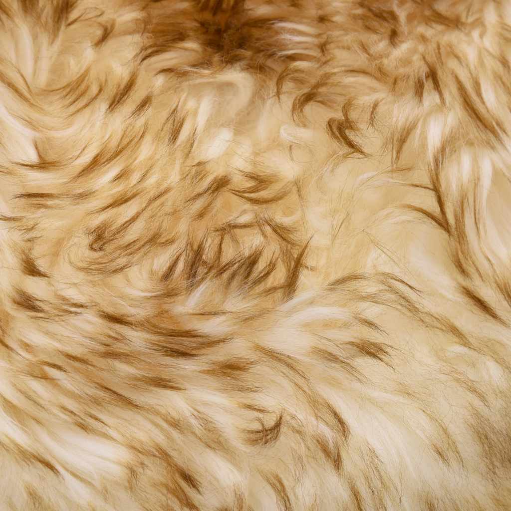 Jastučići za stolice 2 kom smeđi prošarani 40x40 cm ovčja koža
