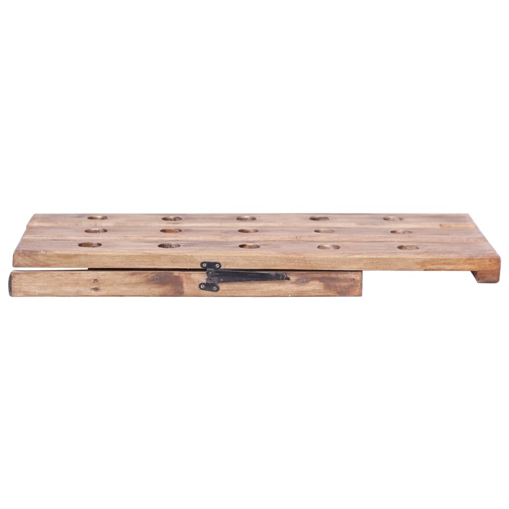 Stalak za vino za 15 boca 26x50x70 cm masivno drvo mahagonija