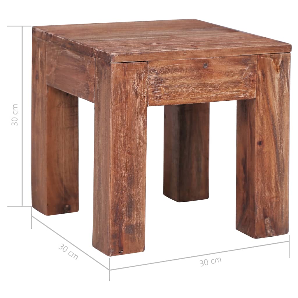 Stolić za kavu 30 x 30 x 30 cm od masivnog drva mahagonija
