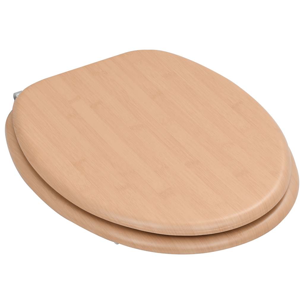 Toaletna daska 2 kom MDF uzorak bambusa