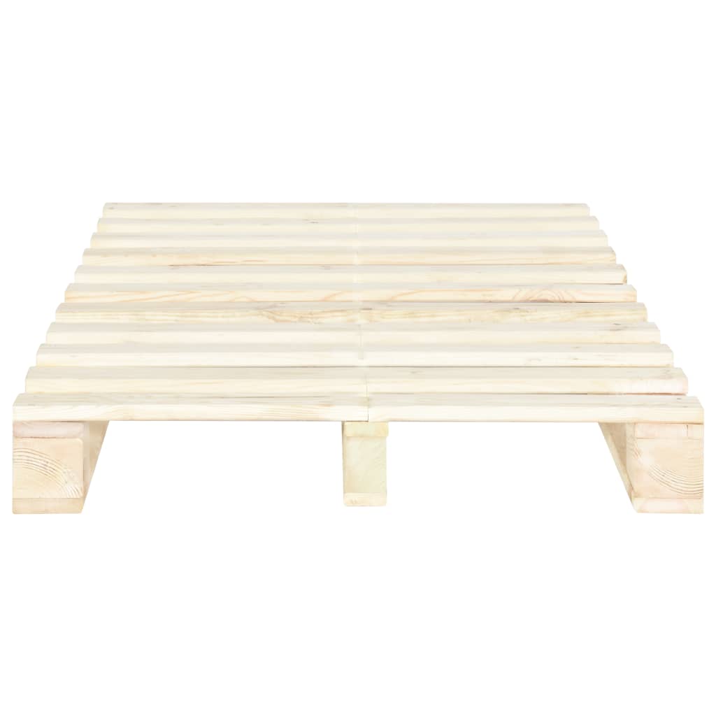 Okvir za krevet od paleta od masivne borovine 120 x 200 cm