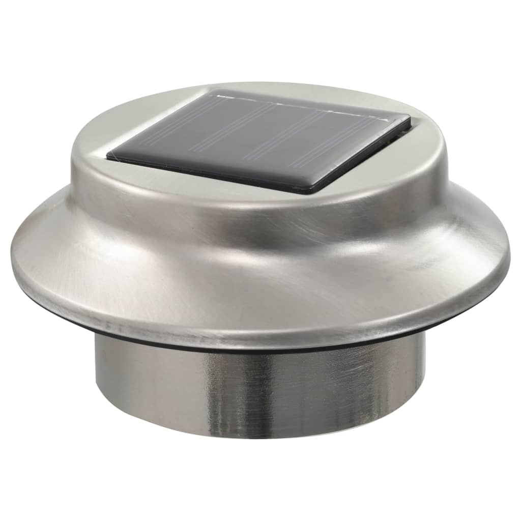 Vanjske solarne svjetiljke 12 kom LED okrugle 12 cm bijele