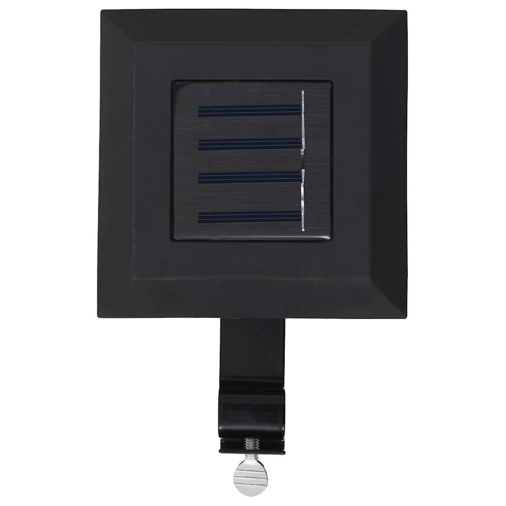 Vanjske solarne svjetiljke 12 kom LED četvrtaste 12 cm crne