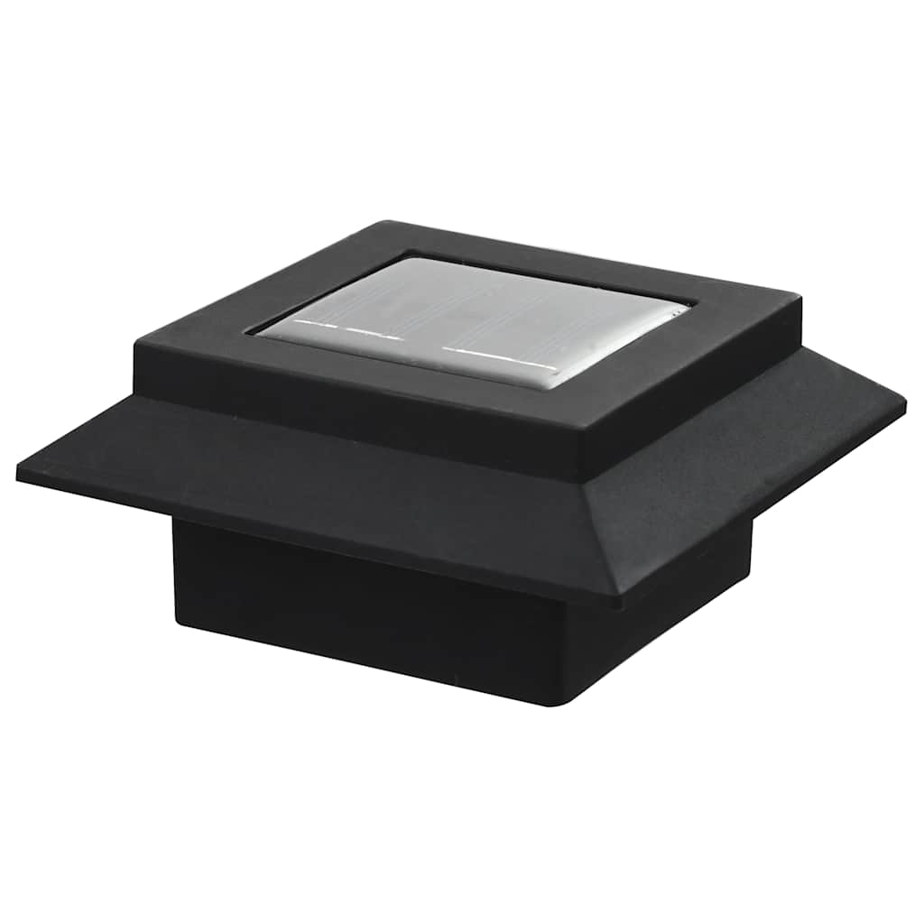 Vanjske solarne svjetiljke 12 kom LED četvrtaste 12 cm crne