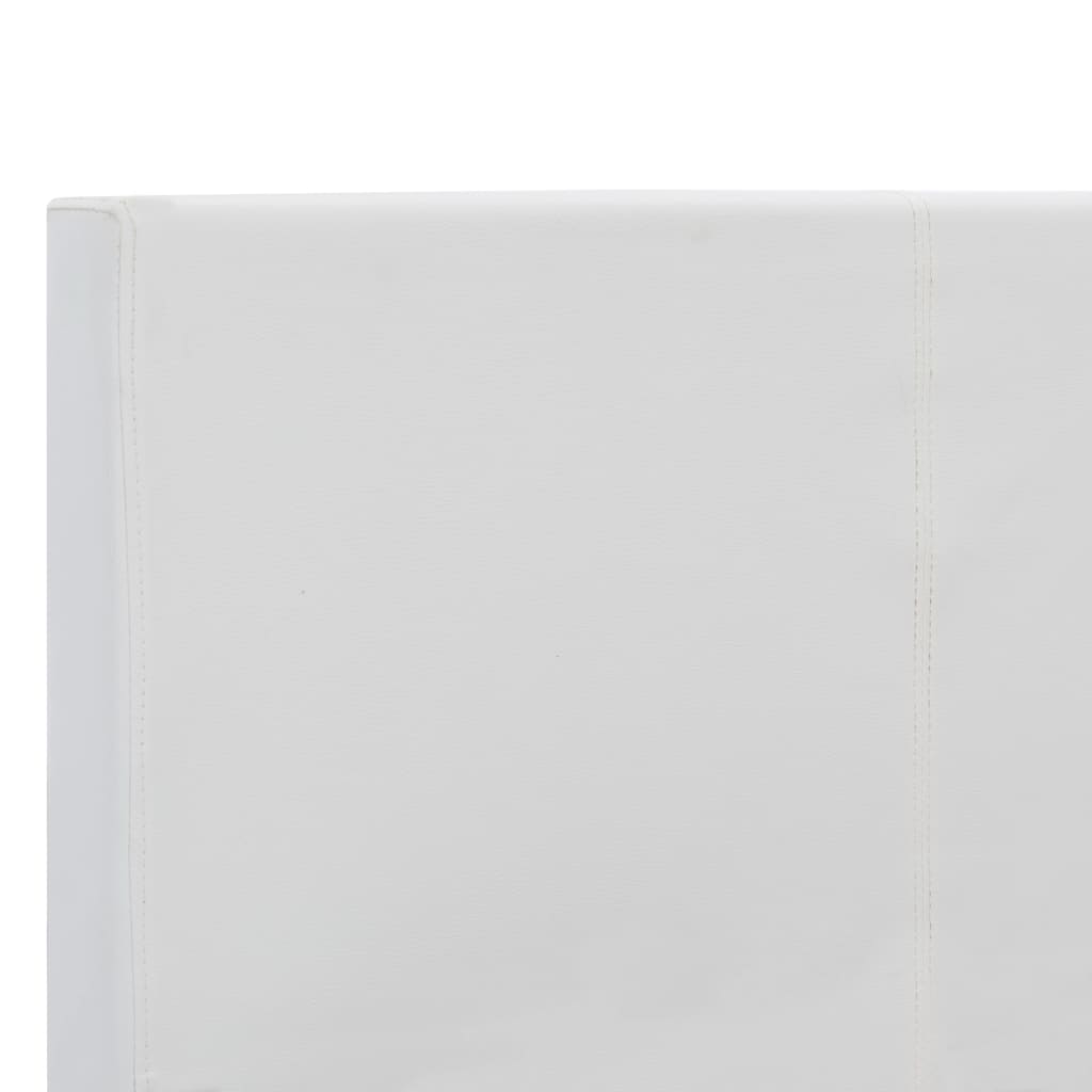 Okvir za krevet od umjetne kože bijeli 180 x 200 cm