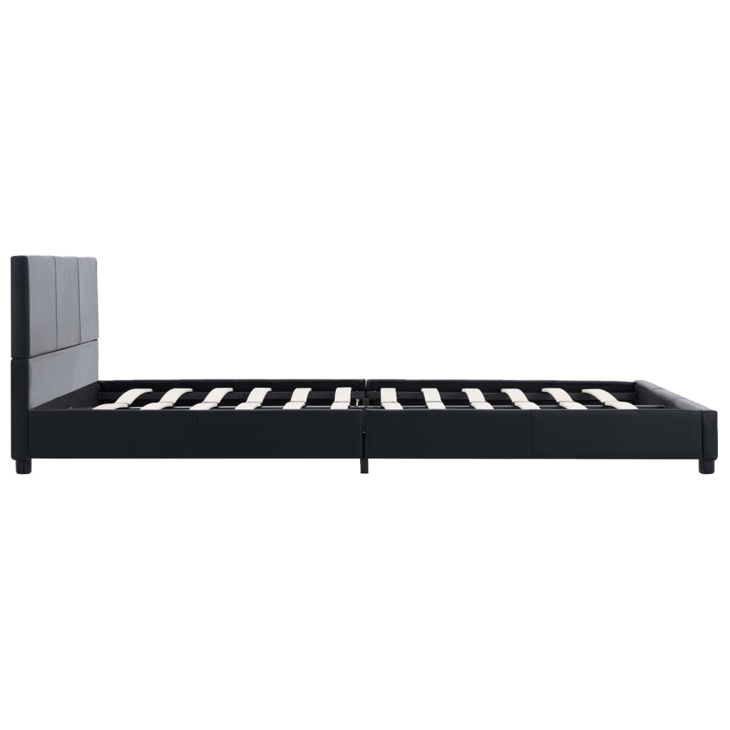 Okvir za krevet od umjetne kože crni 120 x 200 cm