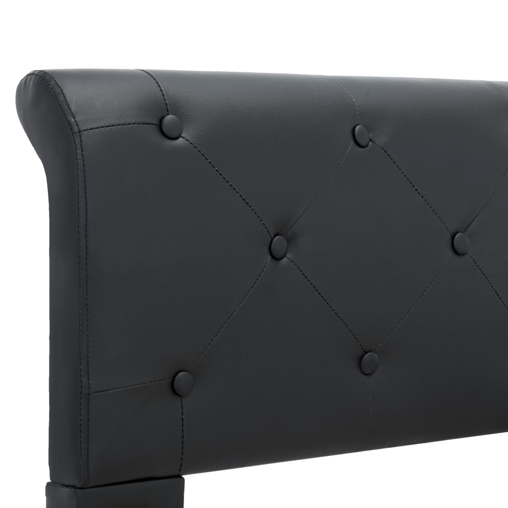 Okvir za krevet od umjetne kože crni 100 x 200 cm