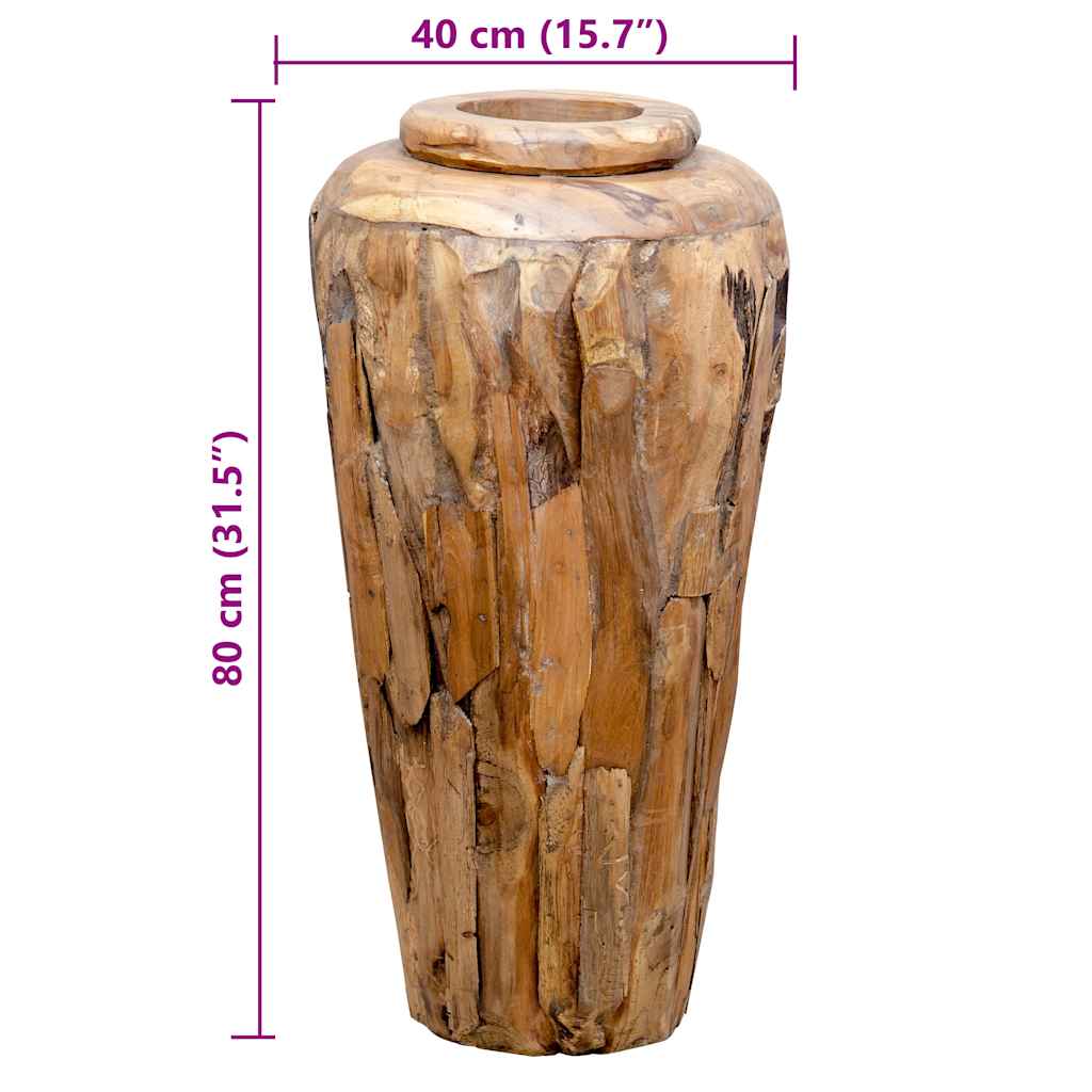 Ukrasna vaza 40 x 80 cm od masivne tikovine