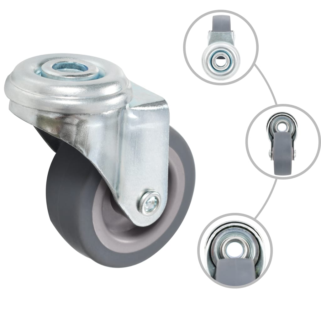 Okretni kotačići s otvorom za vijke 8 kom 50 mm