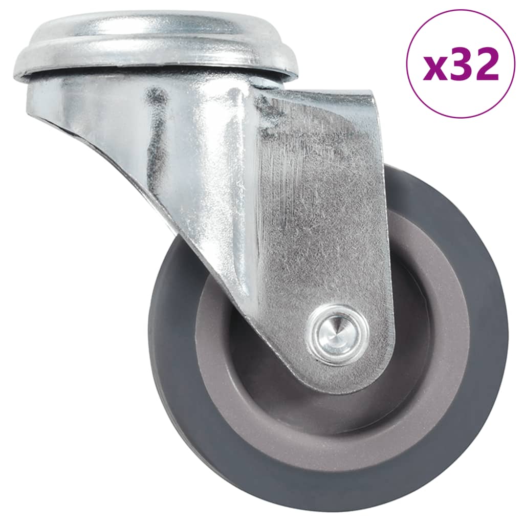 32 kom. okretnih kotačića s rupom za vijke 50 mm