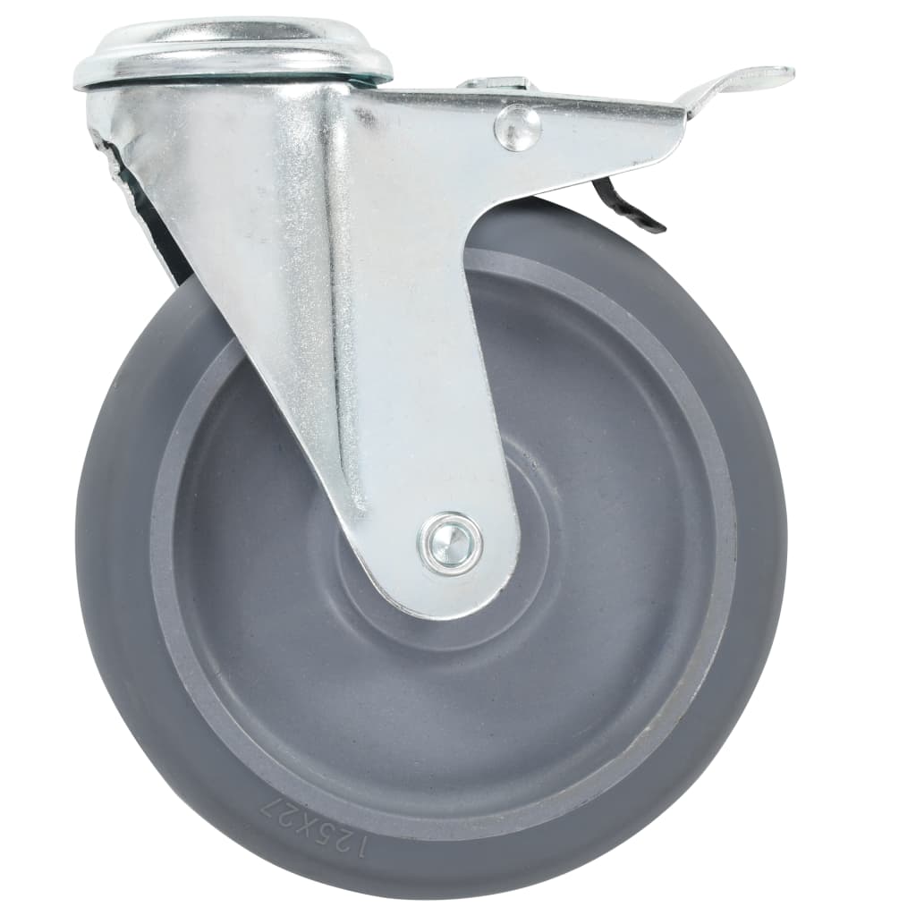 Okretni kotačići s otvorom za vijke 12 kom 125 mm