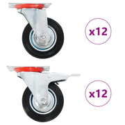 Okretni kotačići 24 kom 100 mm