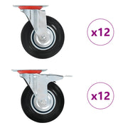 Okretni kotačići 24 kom 125 mm