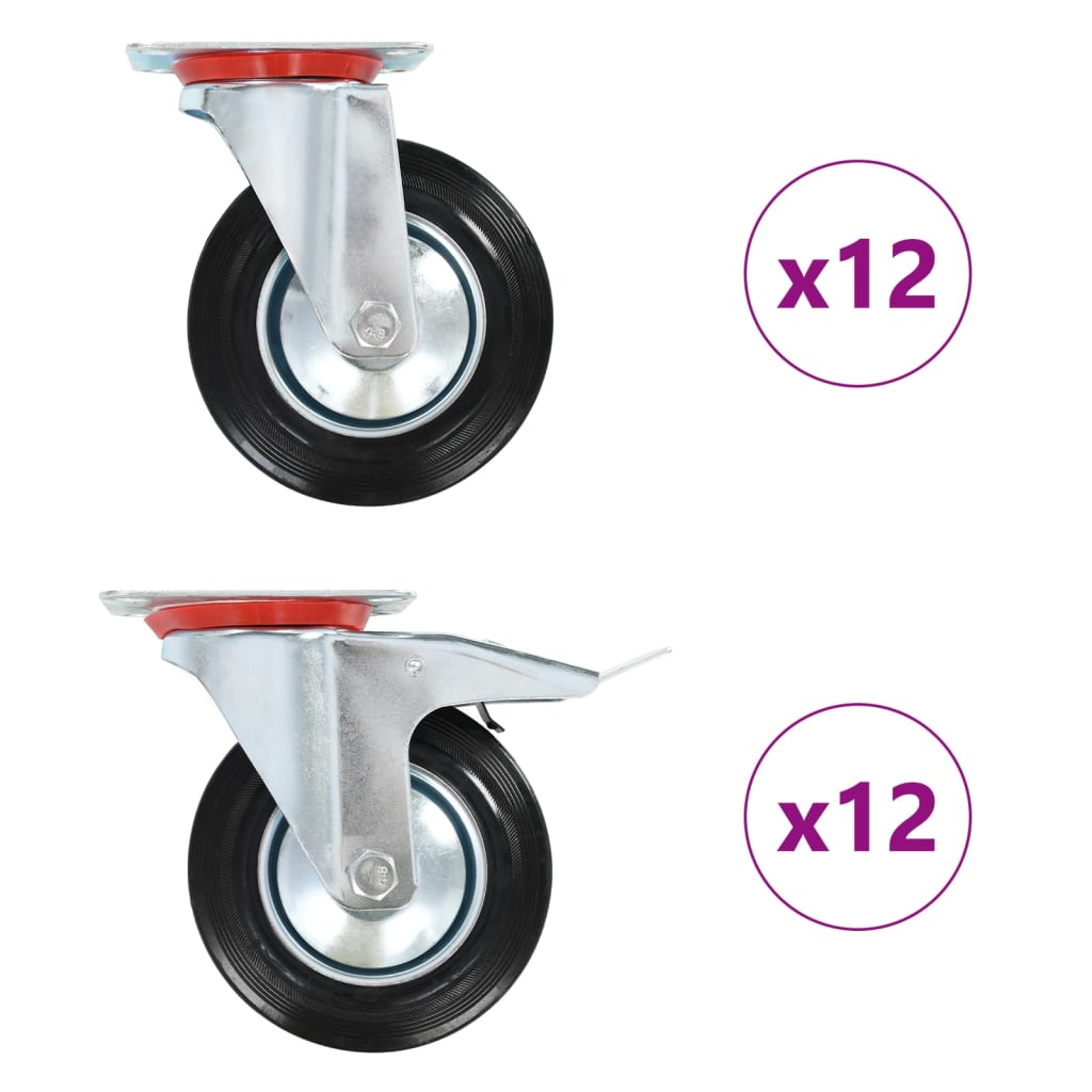Okretni kotačići 24 kom 160 mm