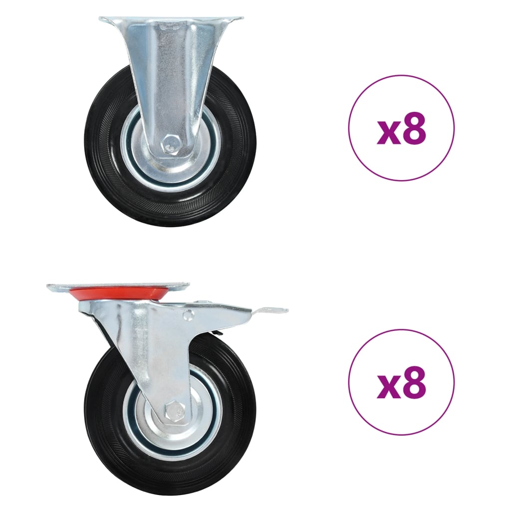 Kotačići 16 kom 125 mm