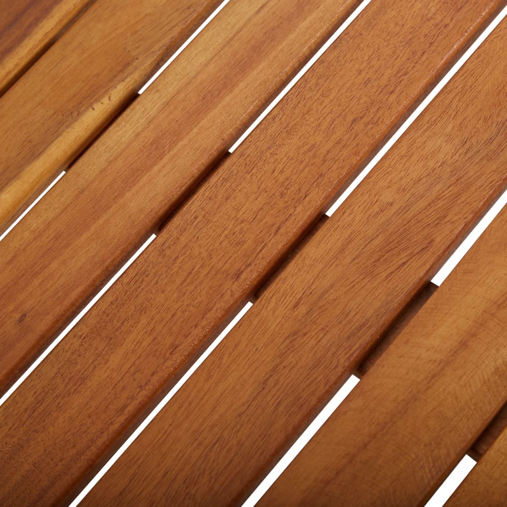 Vrtni stol sa sadilicom i 2 bistro stolice masivno drvo bagrema