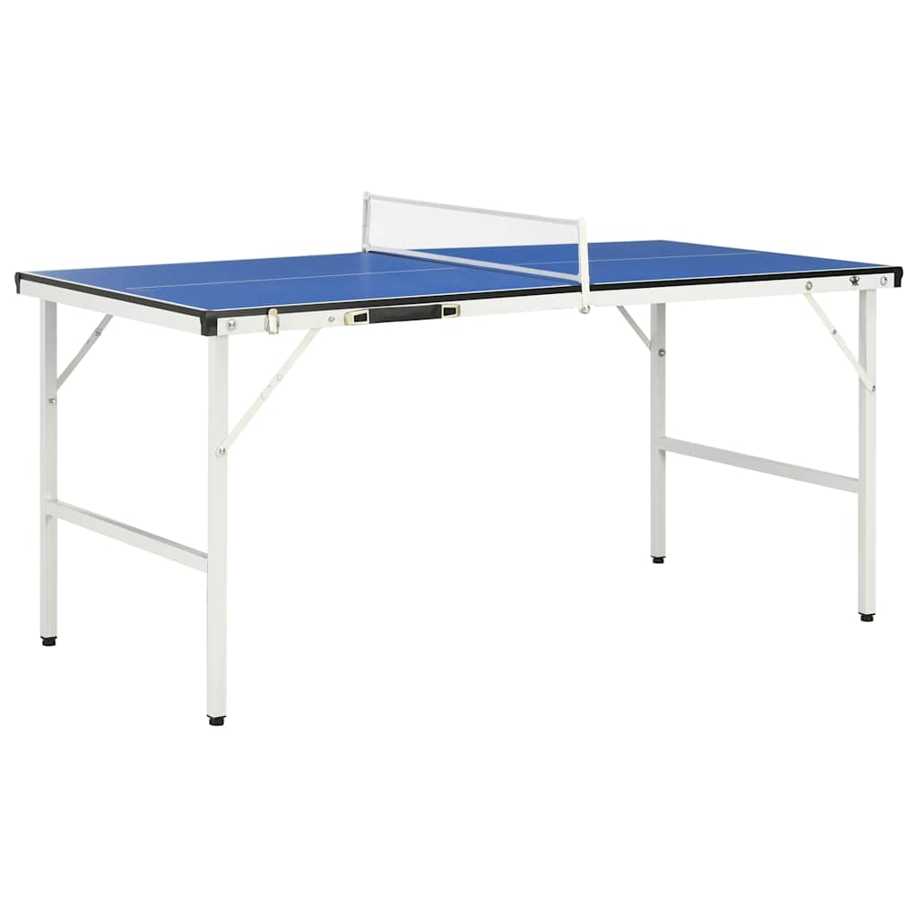 Stol za ping-pong od 5 stopa s mrežom 152x76x66 cm plavi
